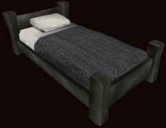 military style bed