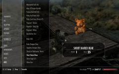 Inventory with Bear