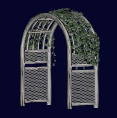 Trellis arch with ivy