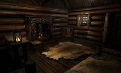 Stroti's log cabin for Skyrim - Interior