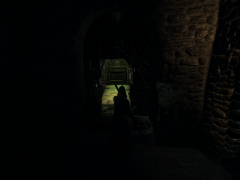 Player entering Dark Prison secret passage