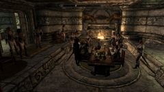 Post-Thalmor Embasy Raid dinner with a few of the girls...